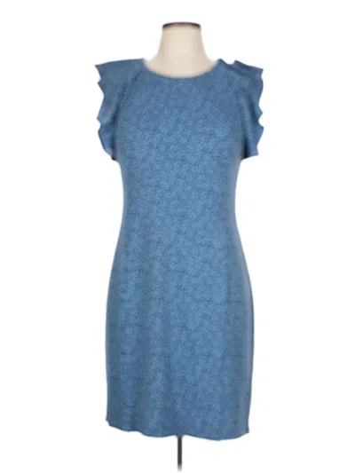 Pre-owned Lands' End Casual Dress In Blue