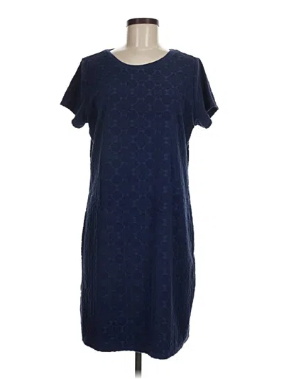 Pre-owned Lands' End Casual Dress In Blue
