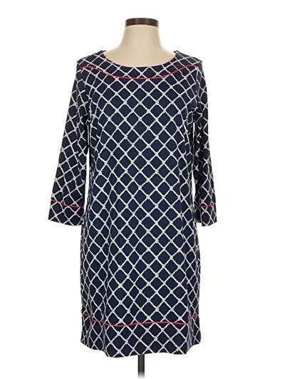Pre-owned Lands' End Casual Dress In Blue