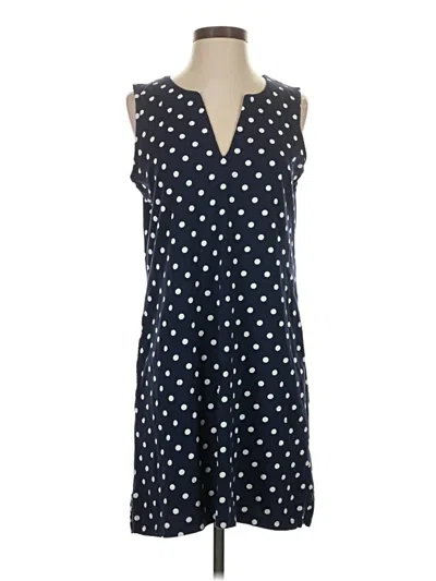 Pre-owned Lands' End Casual Dress In Blue