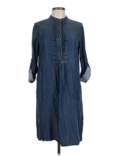 Pre-owned Lands' End Casual Dress In Blue