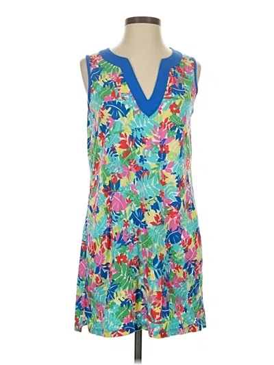 Pre-owned Lands' End Casual Dress In Blue