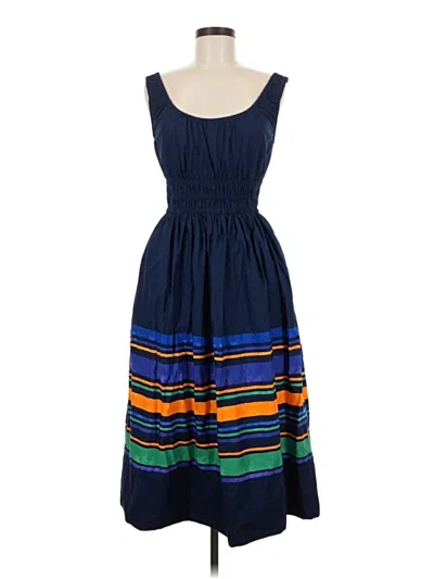 Pre-owned Lands' End Casual Dress In Blue