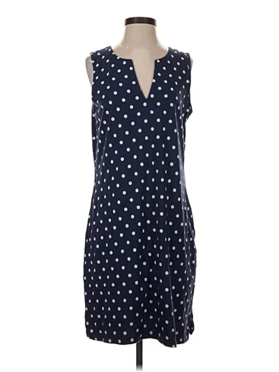 Pre-owned Lands' End Casual Dress In Blue