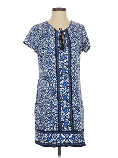 Pre-owned Lands' End Casual Dress In Blue