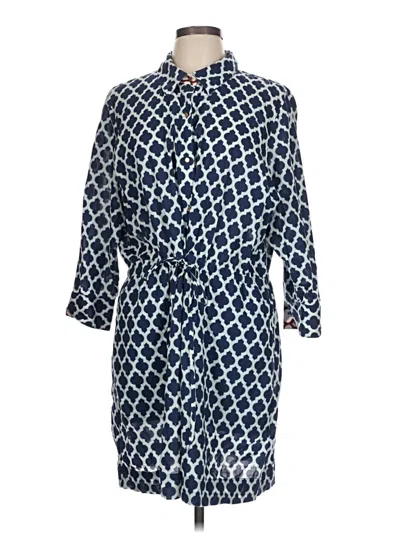 Pre-owned Lands' End Casual Dress In Blue