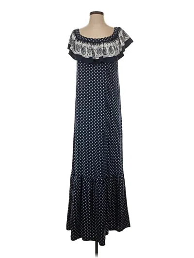 Pre-owned Lands' End Casual Dress In Blue