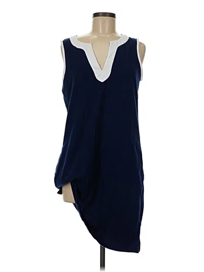 Pre-owned Lands' End Casual Dress In Blue