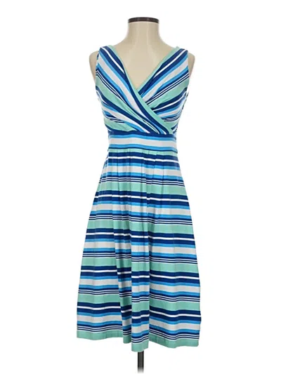 Pre-owned Lands' End Casual Dress In Blue