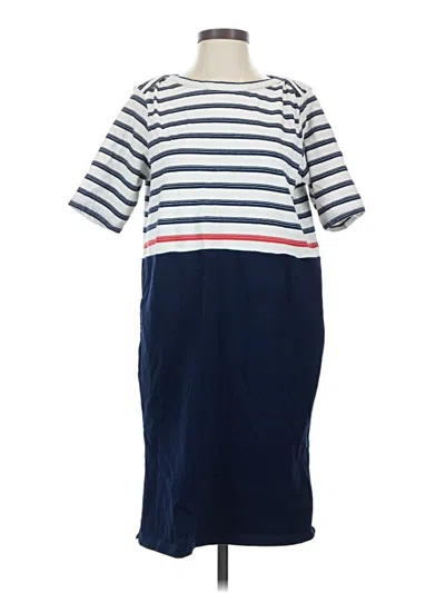 Pre-owned Lands' End Casual Dress In Blue