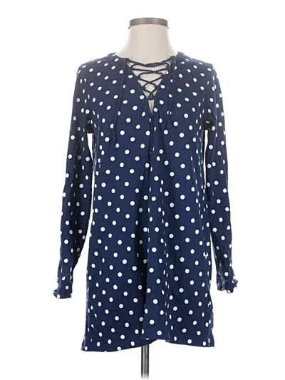 Pre-owned Lands' End Casual Dress In Blue