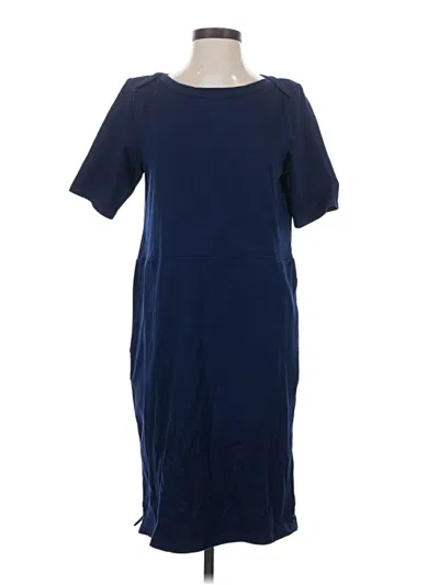 Pre-owned Lands' End Casual Dress In Blue
