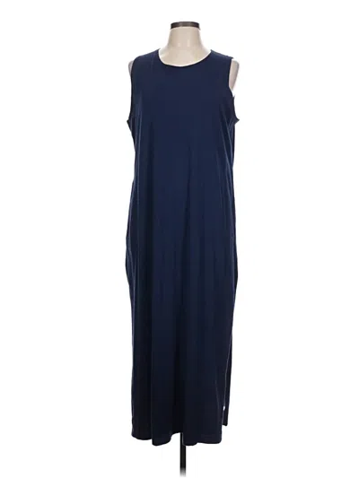 Pre-owned Lands' End Casual Dress In Blue