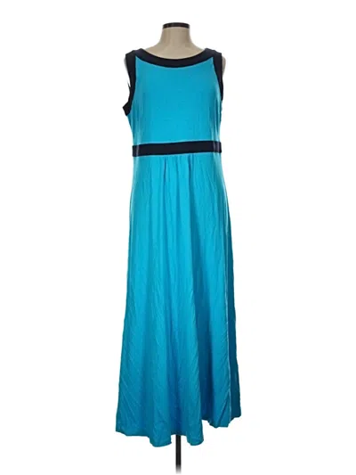 Pre-owned Lands' End Casual Dress In Blue