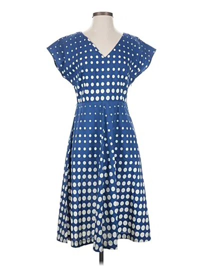 Pre-owned Lands' End Casual Dress In Blue