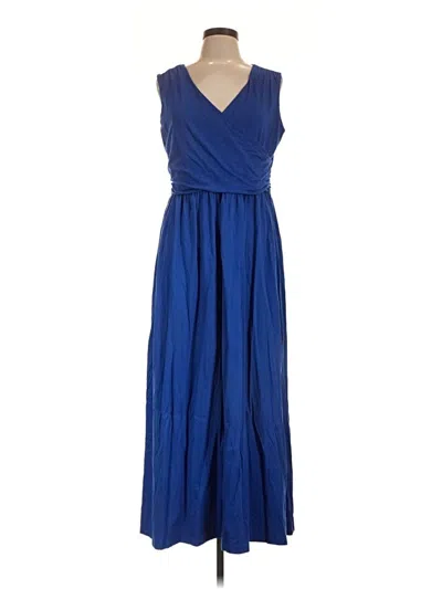 Pre-owned Lands' End Casual Dress In Blue