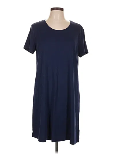 Pre-owned Lands' End Casual Dress In Blue