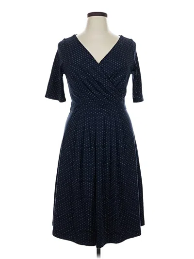 Pre-owned Lands' End Casual Dress In Blue
