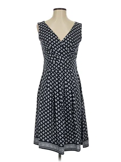 Pre-owned Lands' End Casual Dress In Blue