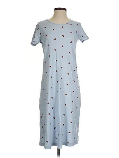 Pre-owned Lands' End Casual Dress In Blue