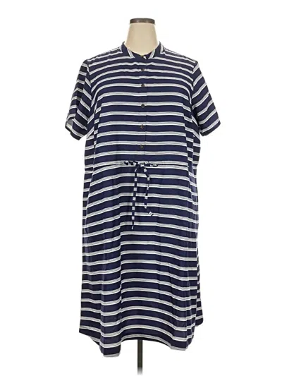 Pre-owned Lands' End Casual Dress In Blue