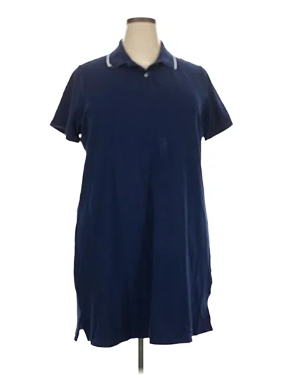 Pre-owned Lands' End Casual Dress In Blue