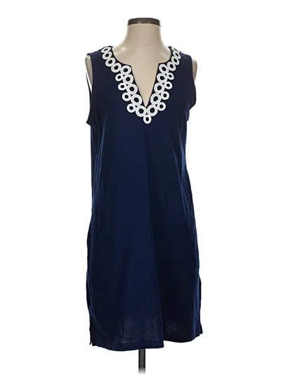 Pre-owned Lands' End Casual Dress In Blue