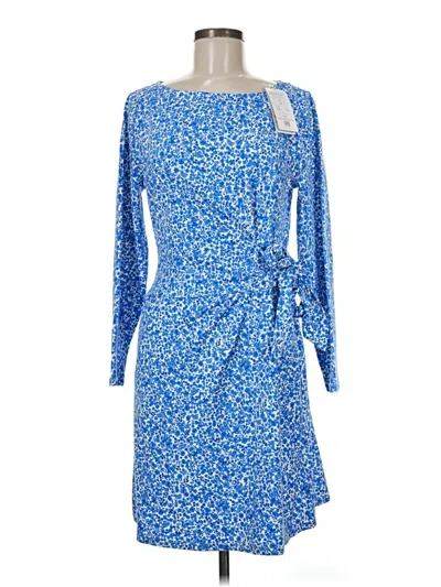 Pre-owned Lands' End Casual Dress In Blue