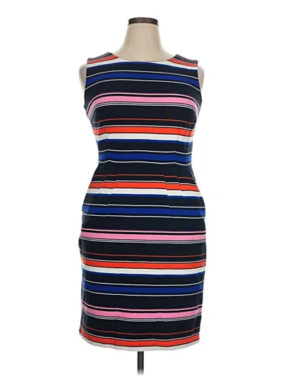 Pre-owned Lands' End Casual Dress In Blue