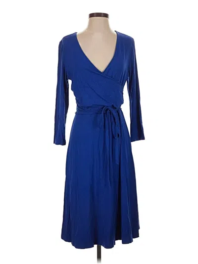 Pre-owned Lands' End Casual Dress In Blue