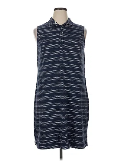 Pre-owned Lands' End Casual Dress In Blue