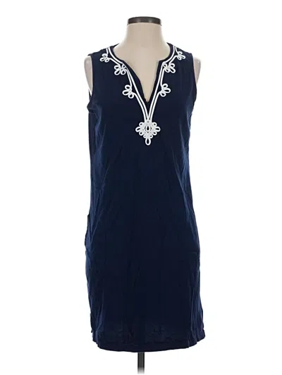 Pre-owned Lands' End Casual Dress In Blue