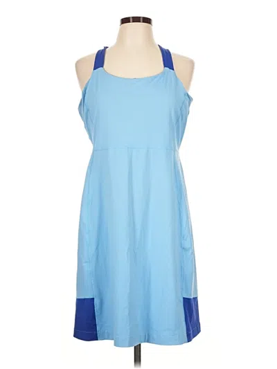 Pre-owned Lands' End Casual Dress In Blue