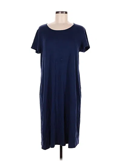 Pre-owned Lands' End Casual Dress In Blue