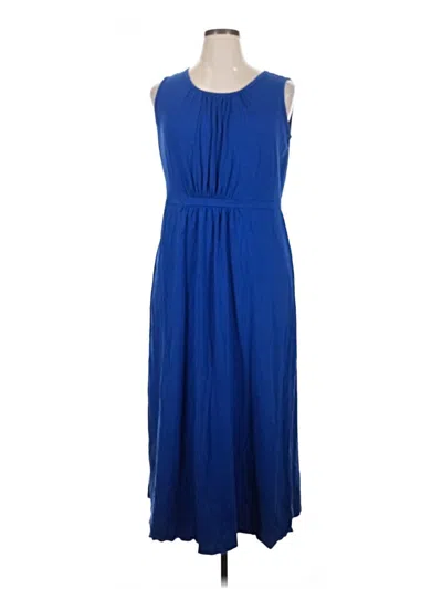 Pre-owned Lands' End Casual Dress In Blue