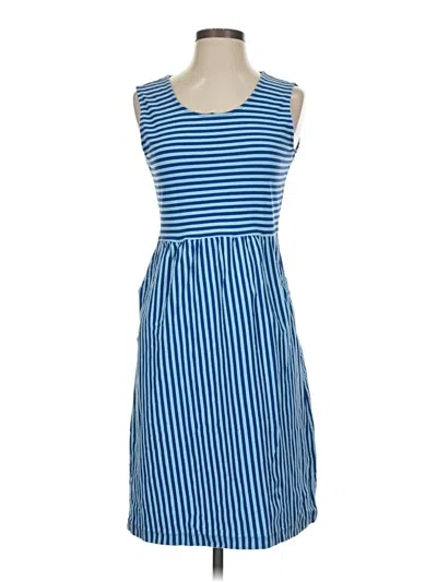 Pre-owned Lands' End Casual Dress In Blue