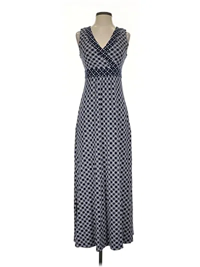 Pre-owned Lands' End Casual Dress In Blue