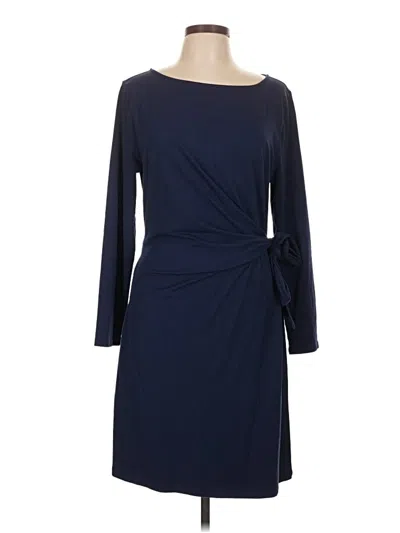 Pre-owned Lands' End Casual Dress In Blue