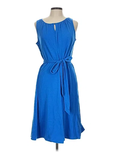 Pre-owned Lands' End Casual Dress In Blue