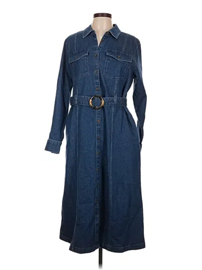 Lands' End Casual Dress In Blue