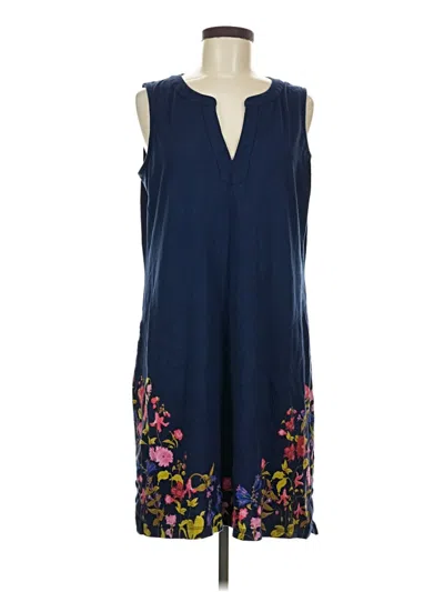 Pre-owned Lands' End Casual Dress In Blue