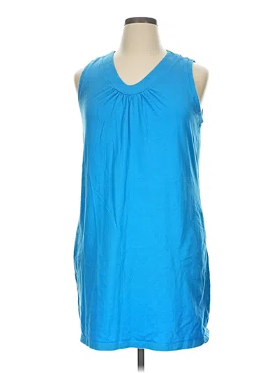 Pre-owned Lands' End Casual Dress In Blue