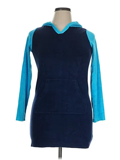 Pre-owned Lands' End Casual Dress In Blue