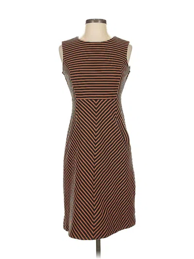 Pre-owned Lands' End Casual Dress In Brown