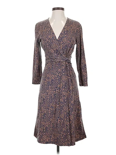 Pre-owned Lands' End Casual Dress In Brown