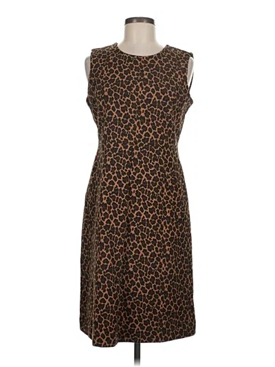 Pre-owned Lands' End Casual Dress In Brown