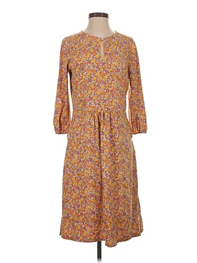 Pre-owned Lands' End Casual Dress In Brown