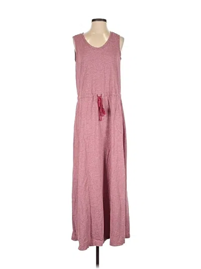 Pre-owned Lands' End Casual Dress In Burgundy