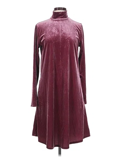 Pre-owned Lands' End Casual Dress In Burgundy