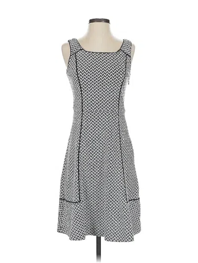 Pre-owned Lands' End Casual Dress In Gray
